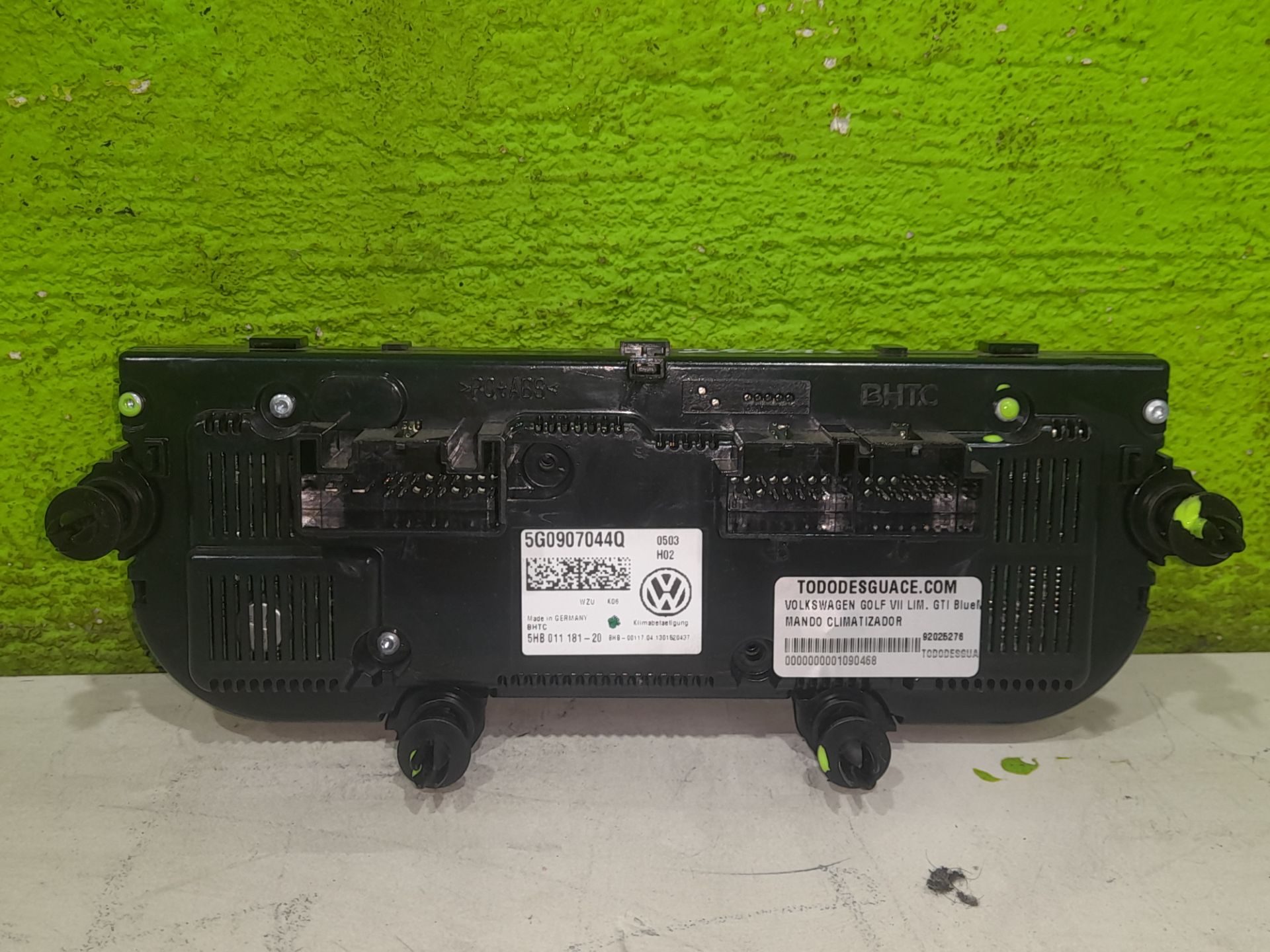 MANDO CALEFACCION / AIRE ACONDICIONADO VOLKSWAGEN GOLF VII LIM. GTI BlueMotion