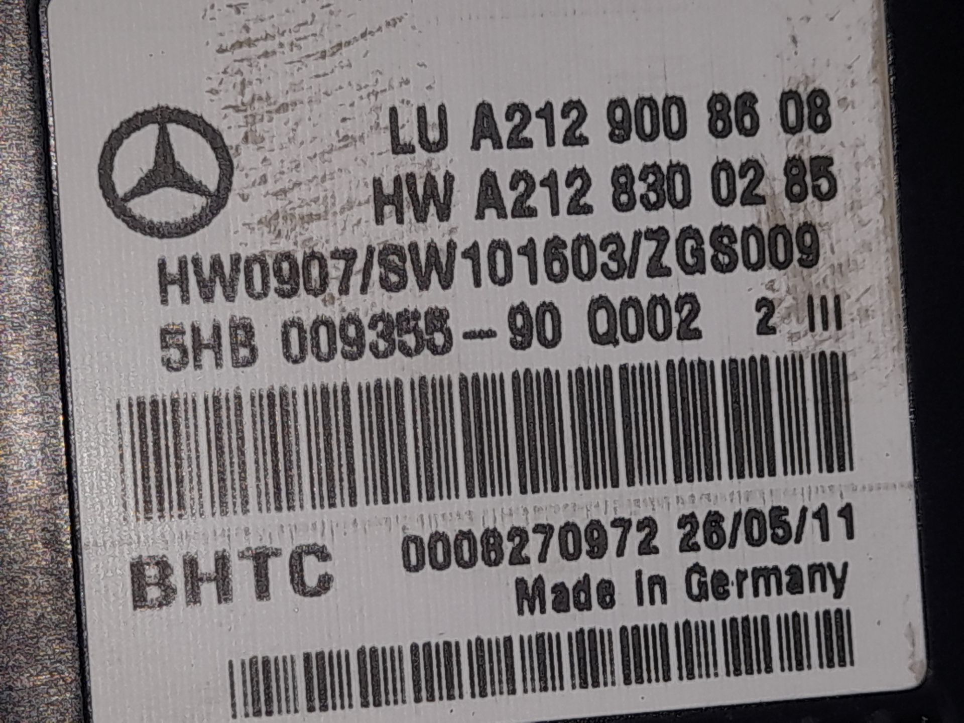 MANDO CALEFACCION / AIRE ACONDICIONADO MERCEDES-BENZ CLASE E (W212) FAMILIAR 220 CDI BlueEfficiency (212.202)