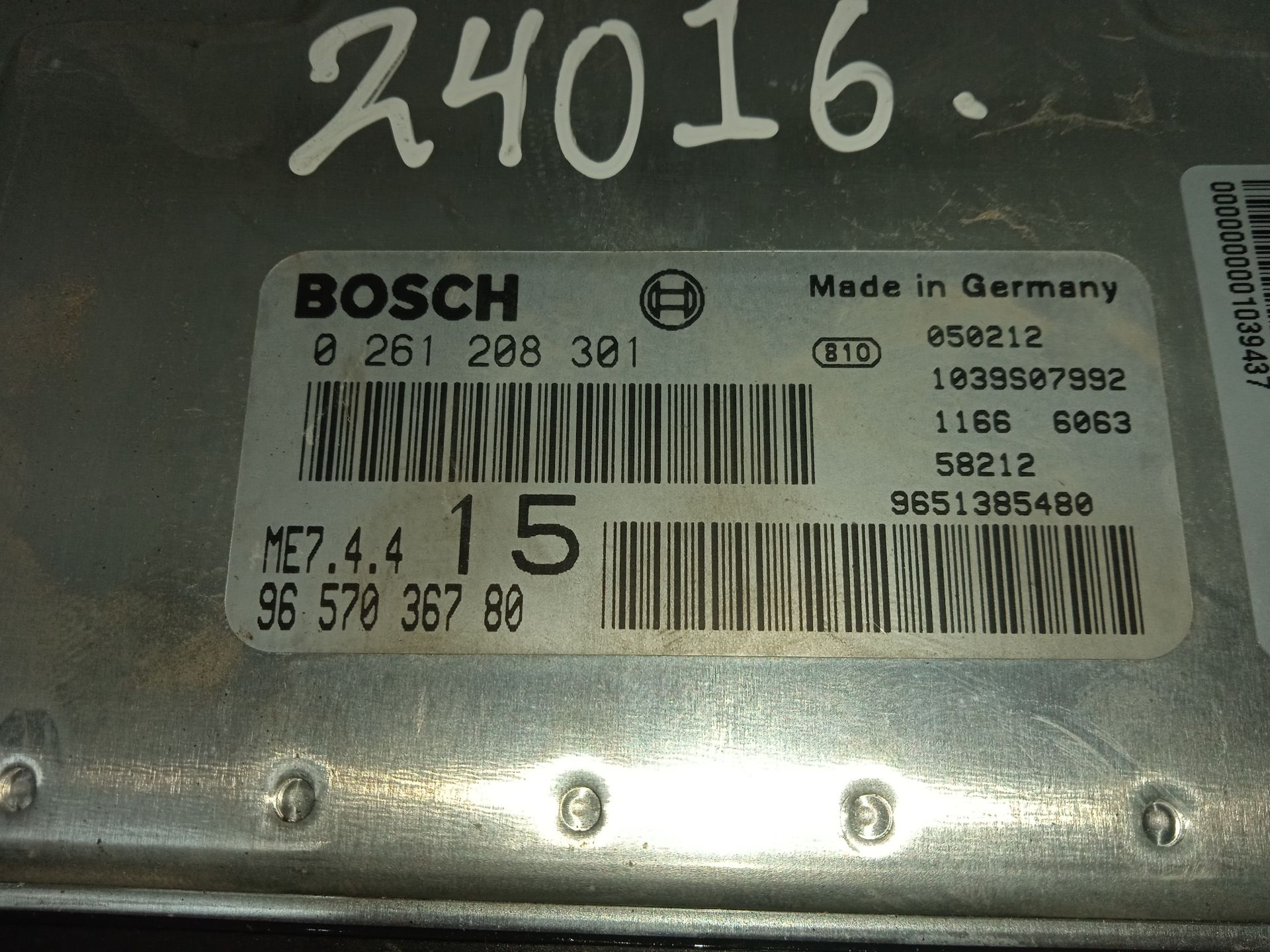 CENTRALITA MOTOR UCE PEUGEOT 307 CC (S1) 1.6