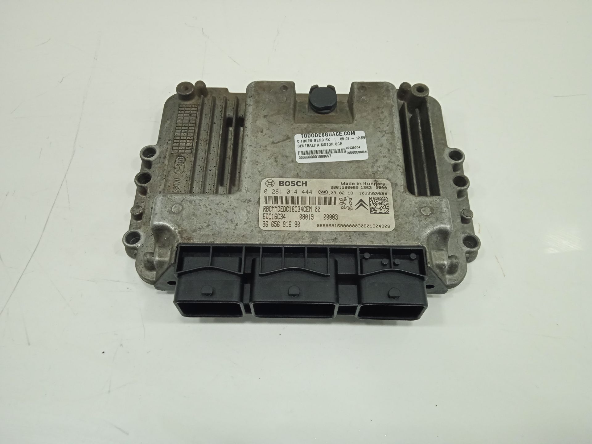 CENTRALITA MOTOR UCE CITROEN NEMO SX