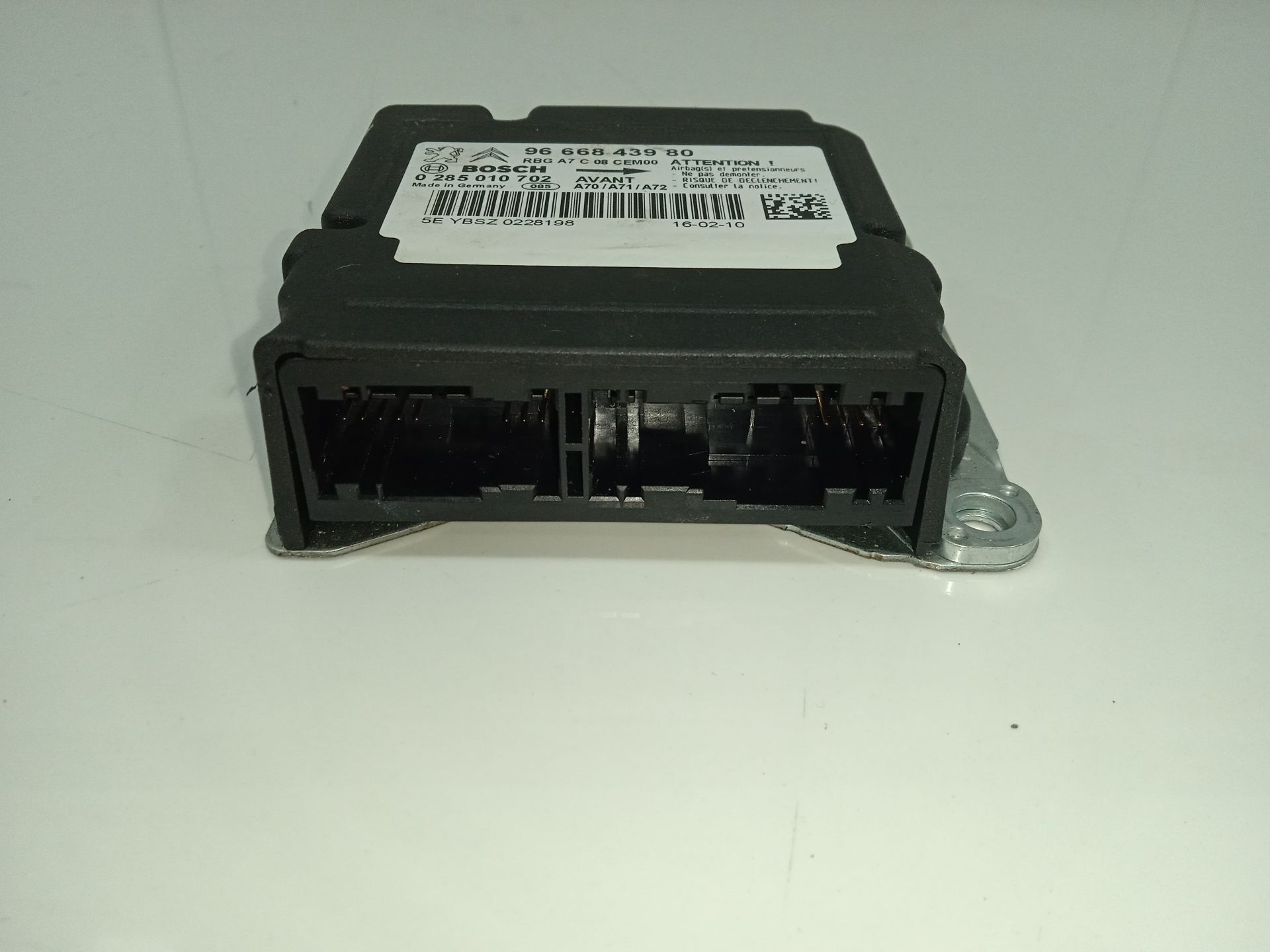CENTRALITA AIRBAG PEUGEOT 207 Confort