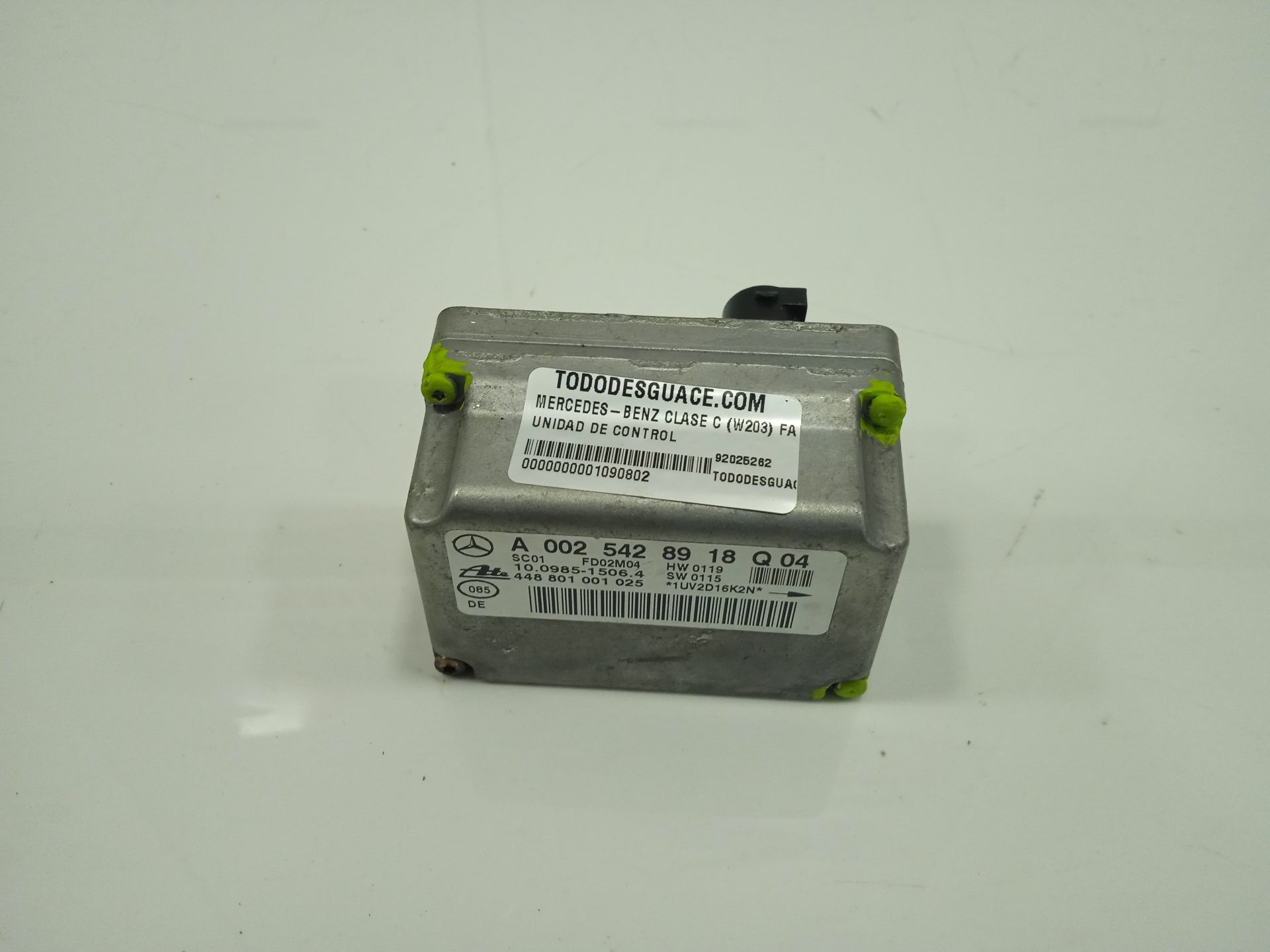 UNIDAD DE CONTROL MERCEDES-BENZ CLASE C (W203) FAMILIAR C 180 T (203.235)