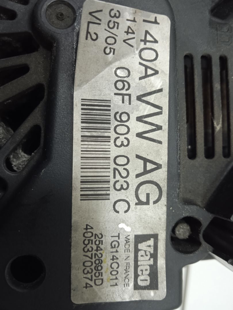 ALTERNADOR VOLKSWAGEN GOLF PLUS (5M1) Highline