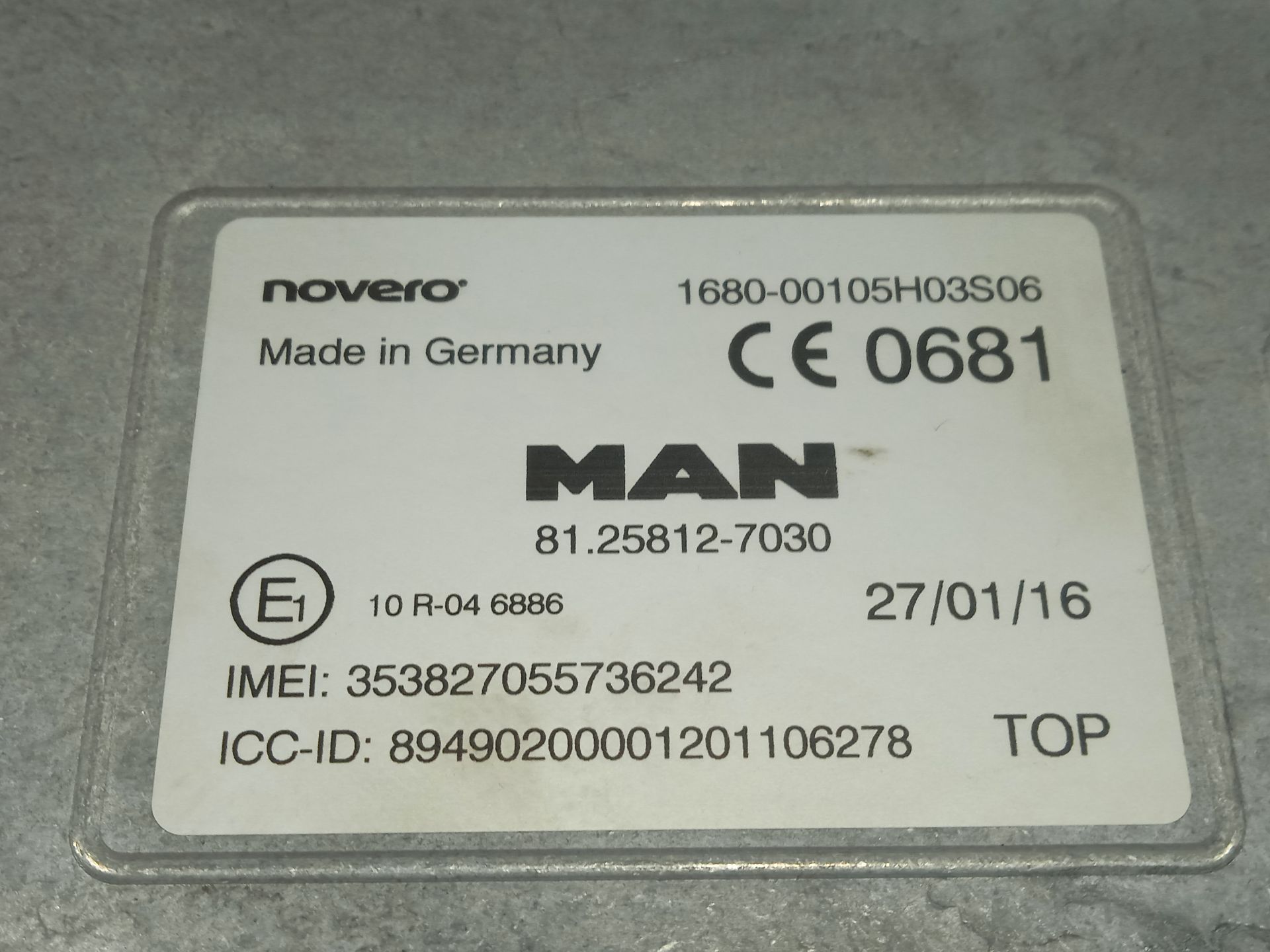 UNIDAD DE CONTROL MAN TGS 18.XXX FSA / 4x2   LLS M (Largura mediana)