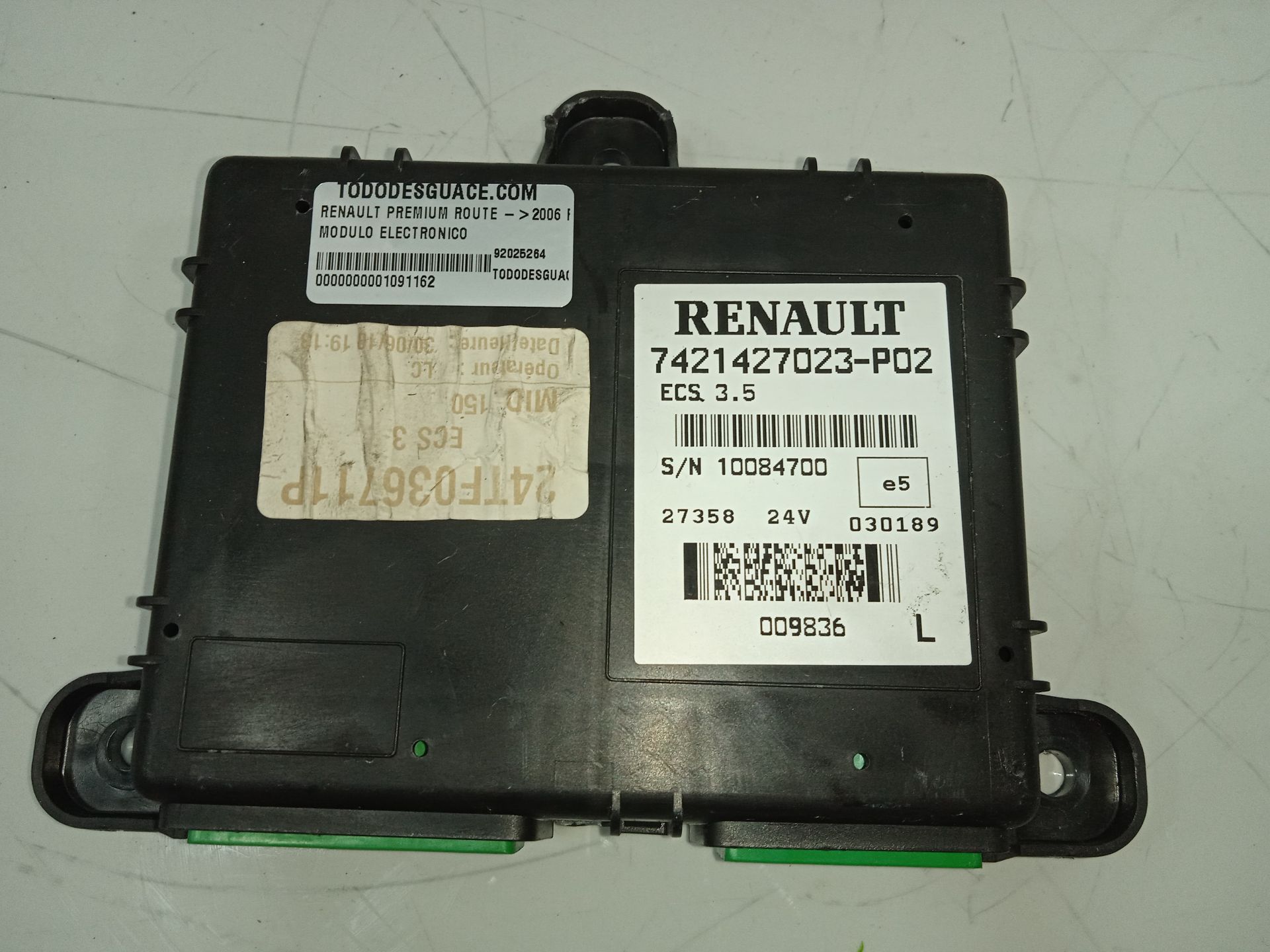 MODULO ELECTRONICO RENAULT PREMIUM ROUTE ->2006 Fg 4x2 Larga distancia