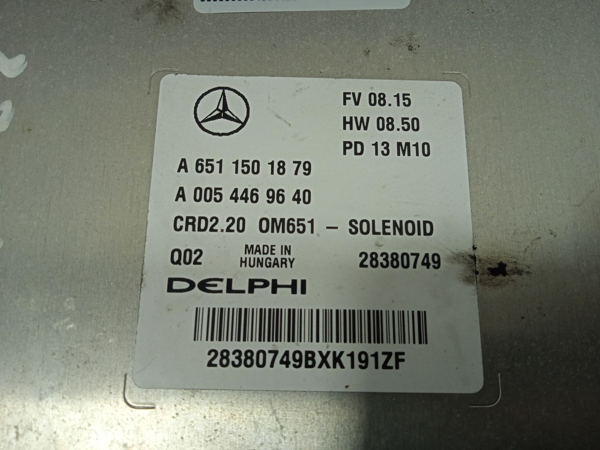 CENTRALITA MOTOR UCE MERCEDES-BENZ VITO (W639) BASIC, COMBI *