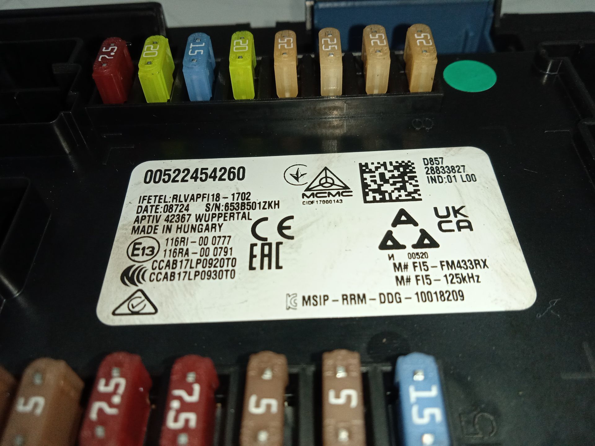 CAJA RELES / FUSIBLES FIAT TIPO II (357) BERLINA CITY SPORT