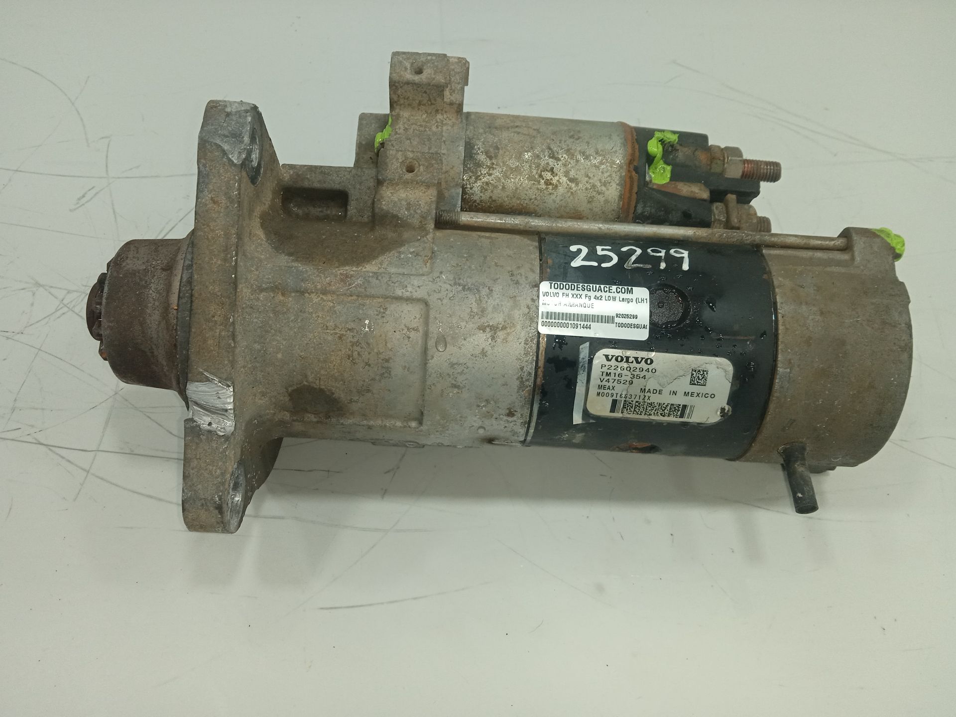 MOTOR ARRANQUE VOLVO FH XXX Fg 4x2 LOW Largo (LH1 o L2H1)