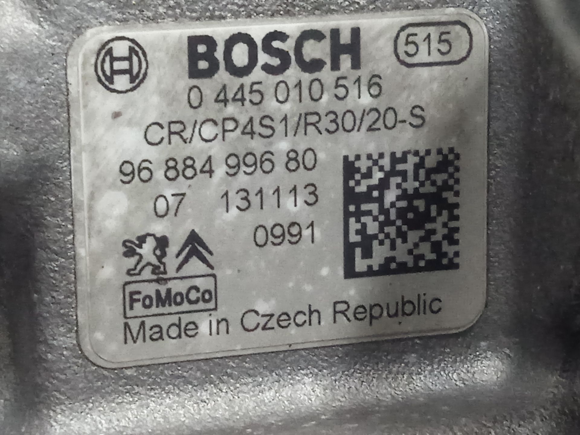 BOMBA INYECCION PEUGEOT PARTNER KASTEN Confort L1