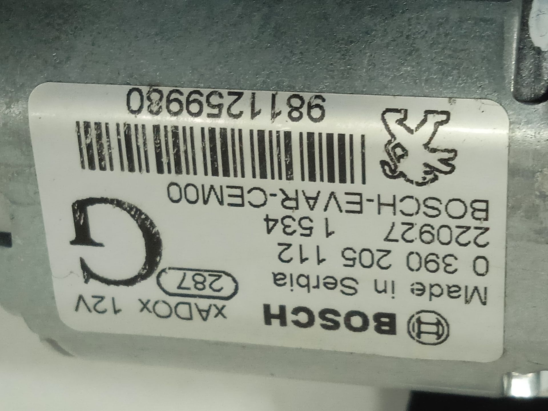 MOTOR LIMPIA TRASERO CITROEN C3 *