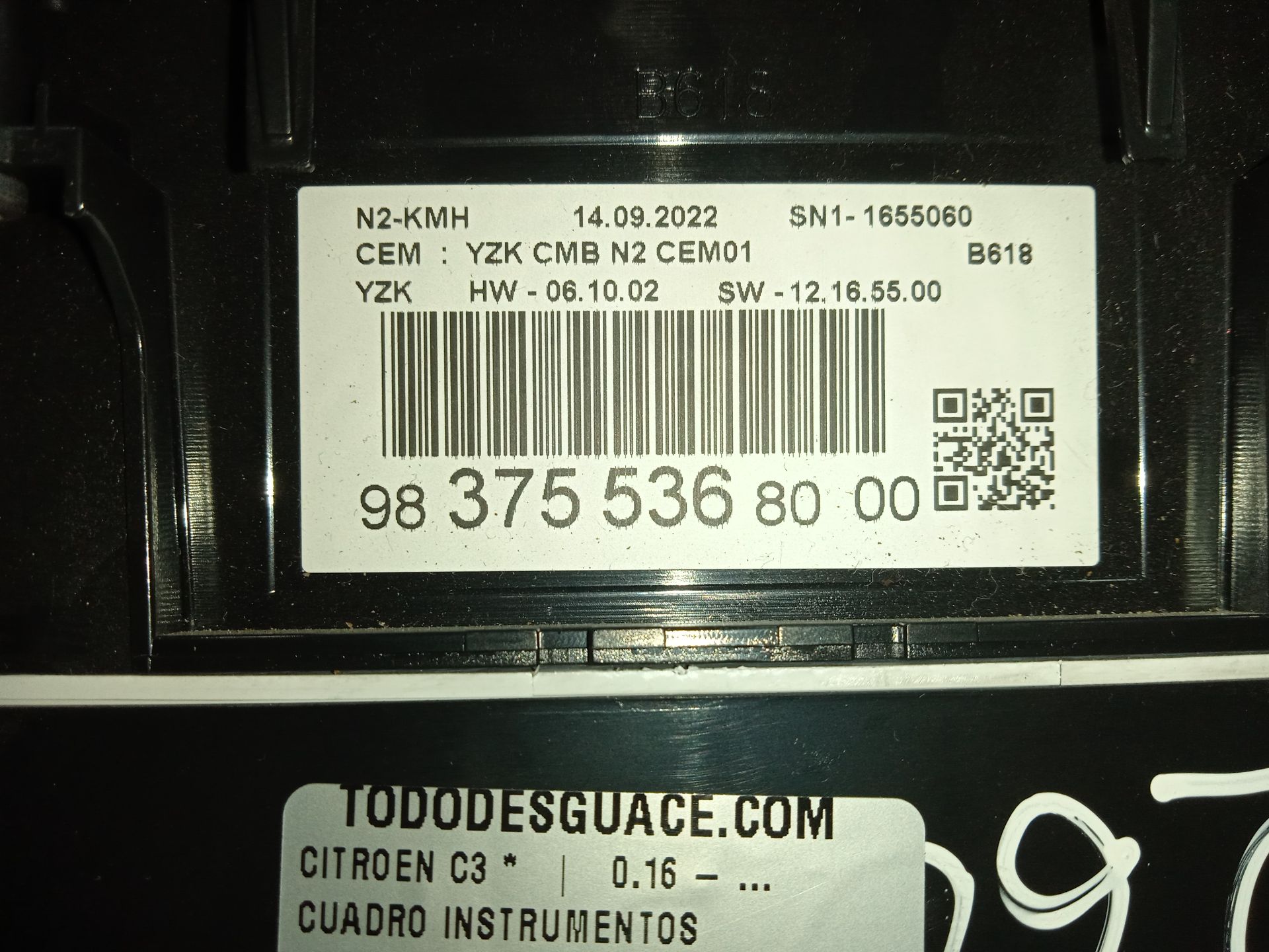 CUADRO INSTRUMENTOS CITROEN C3 *