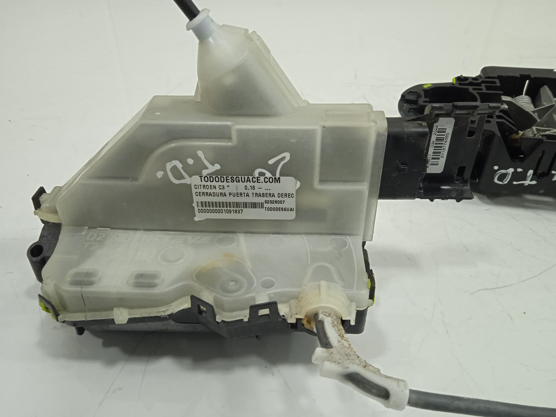 CERRADURA PUERTA TRASERA DERECHA CITROEN C3 *
