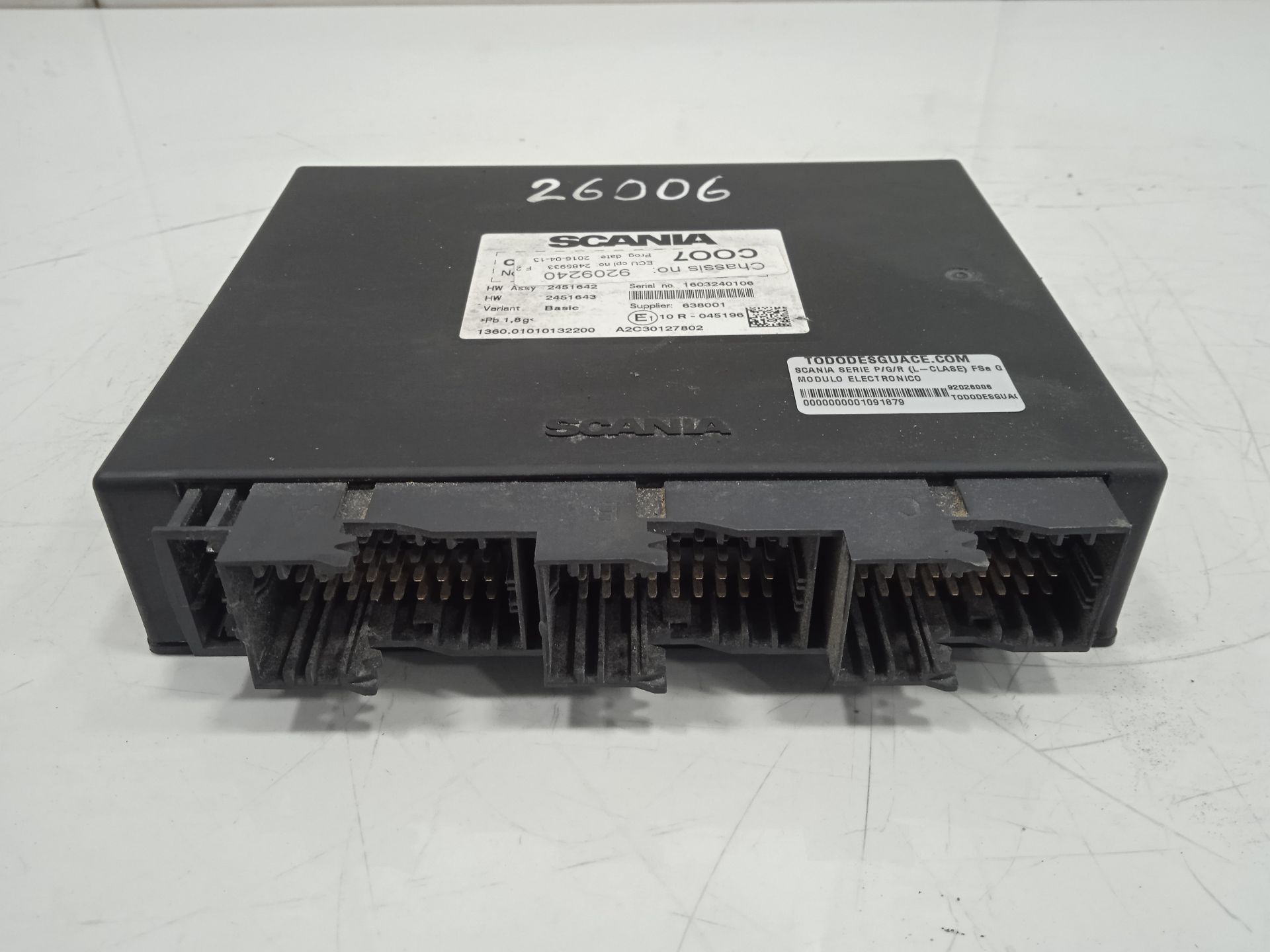 MODULO ELECTRONICO SCANIA SERIE P/G/R (L-CLASE) FSa G450 (4x2) Corto CG 14