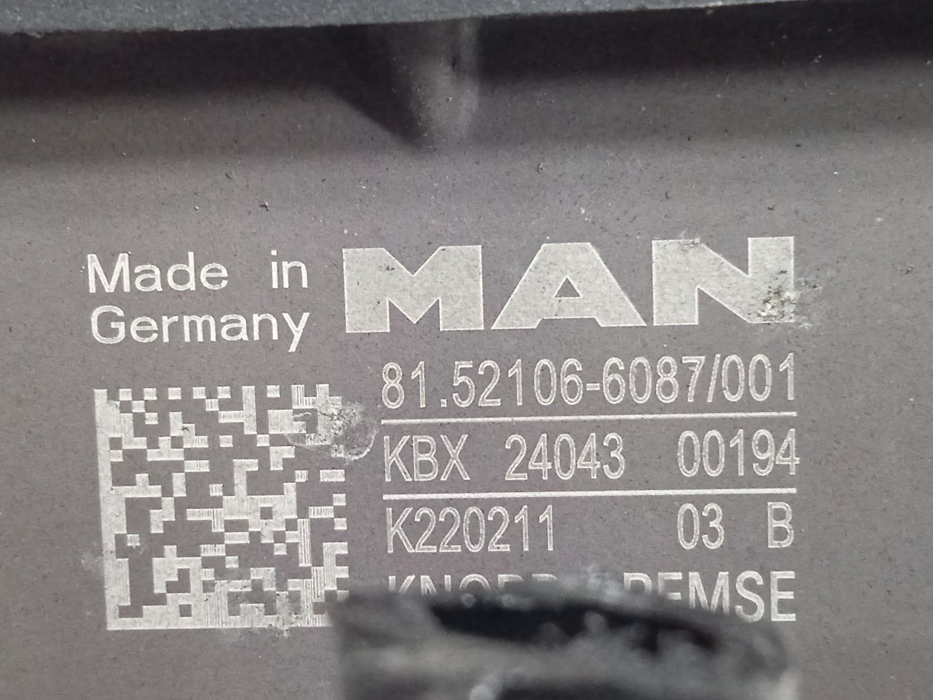 VALVULA EBS MAN TGX 33.XXX FG /   6x4   BL XL