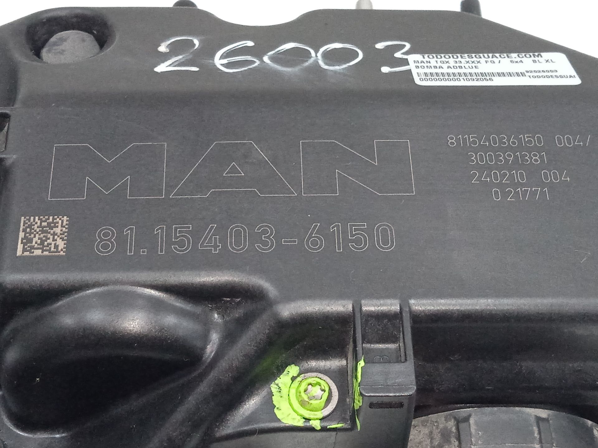 BOMBA ADBLUE MAN TGX 33.XXX FG /   6x4   BL XL