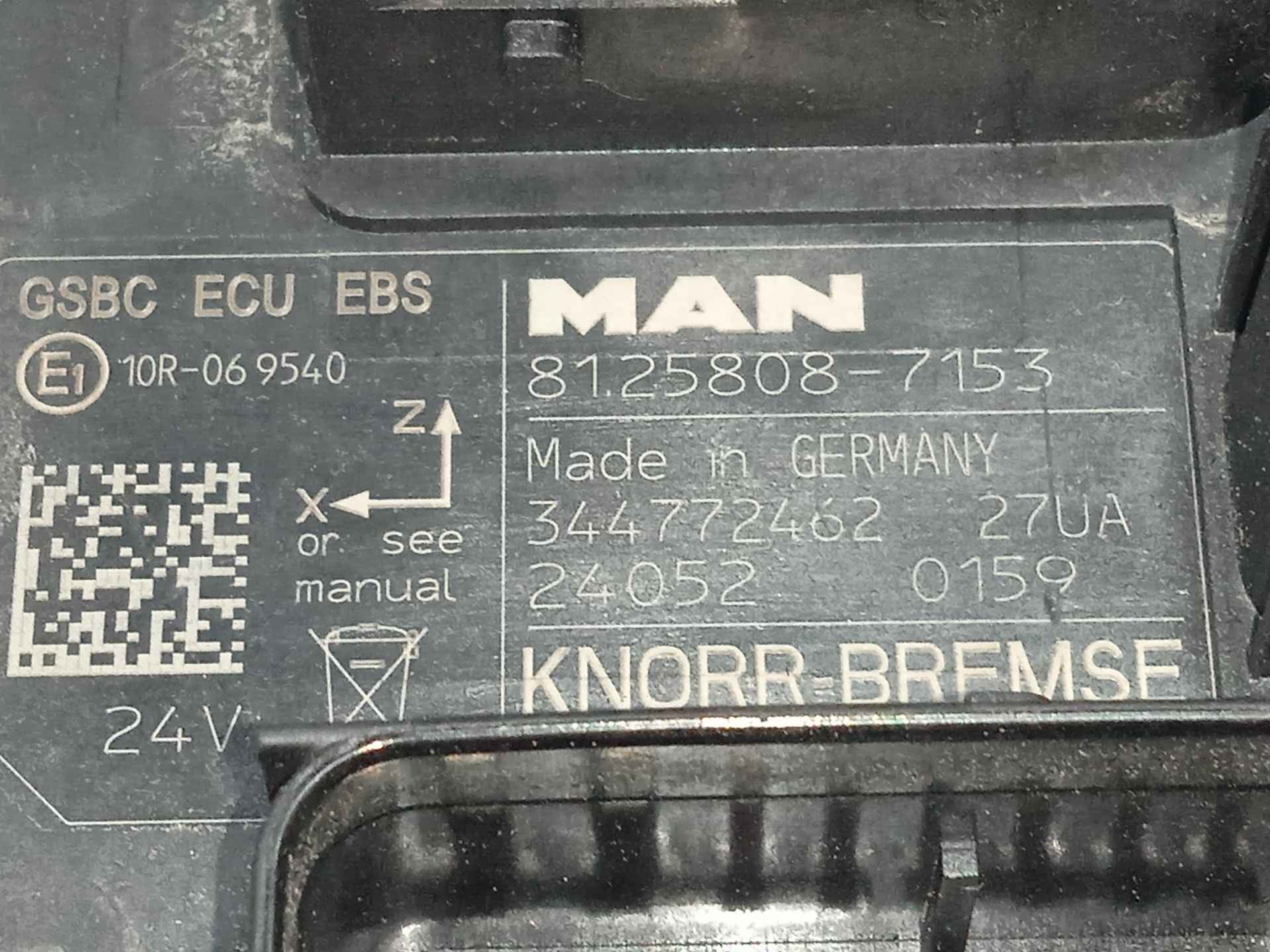 UNIDAD DE CONTROL MAN TGX 33.XXX FG /   6x4   BL XL
