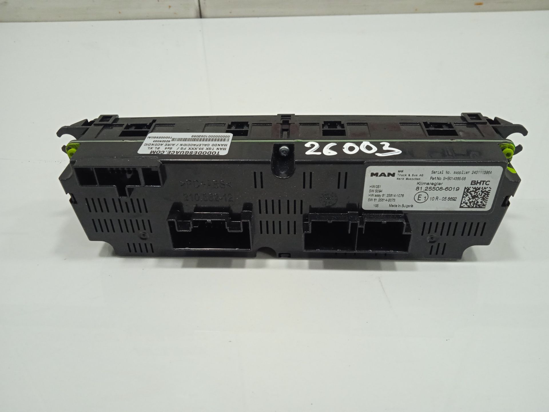 MANDO CALEFACCION / AIRE ACONDICIONADO MAN TGX 33.XXX FG /   6x4   BL XL