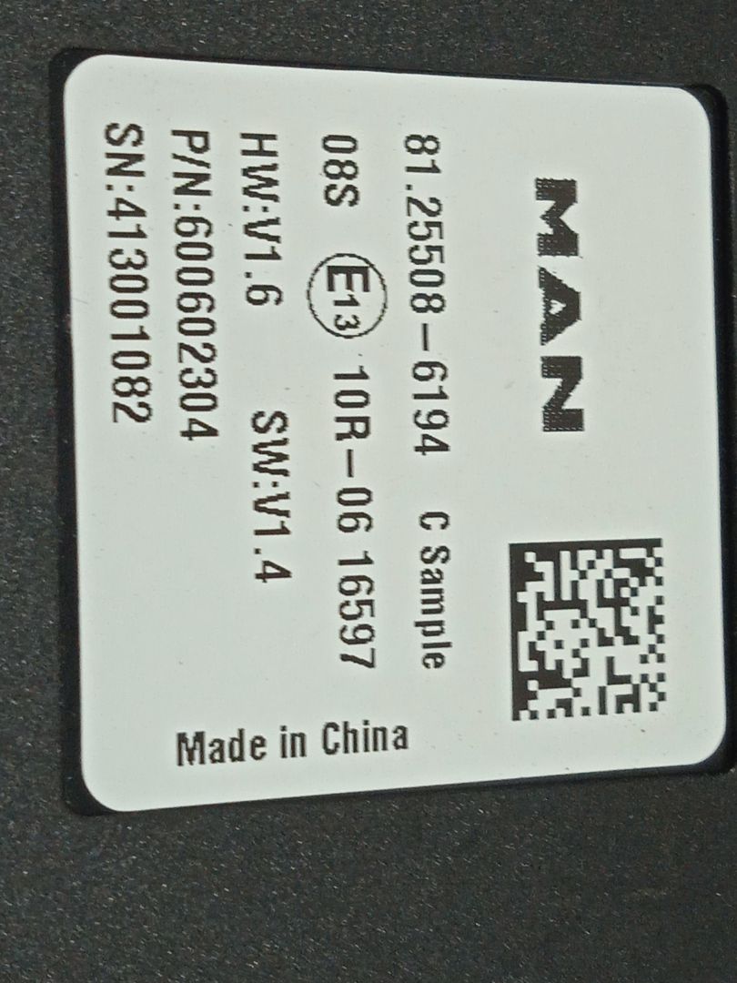 MANDO CABINA MAN TGX 33.XXX FG /   6x4   BL XL