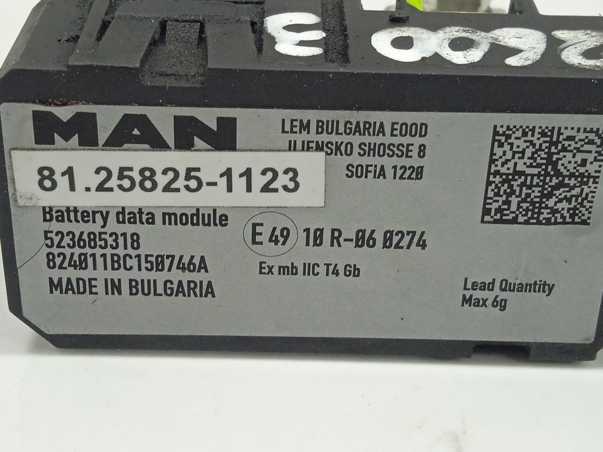 SENSOR BATERIA MAN TGX 33.XXX FG /   6x4   BL XL
