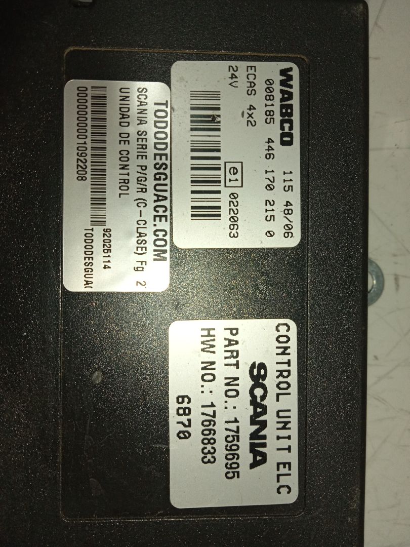 UNIDAD DE CONTROL SCANIA SERIE P/G/R (C-CLASE) Fg  270  (4X2) Corto CP 13 / 14 B