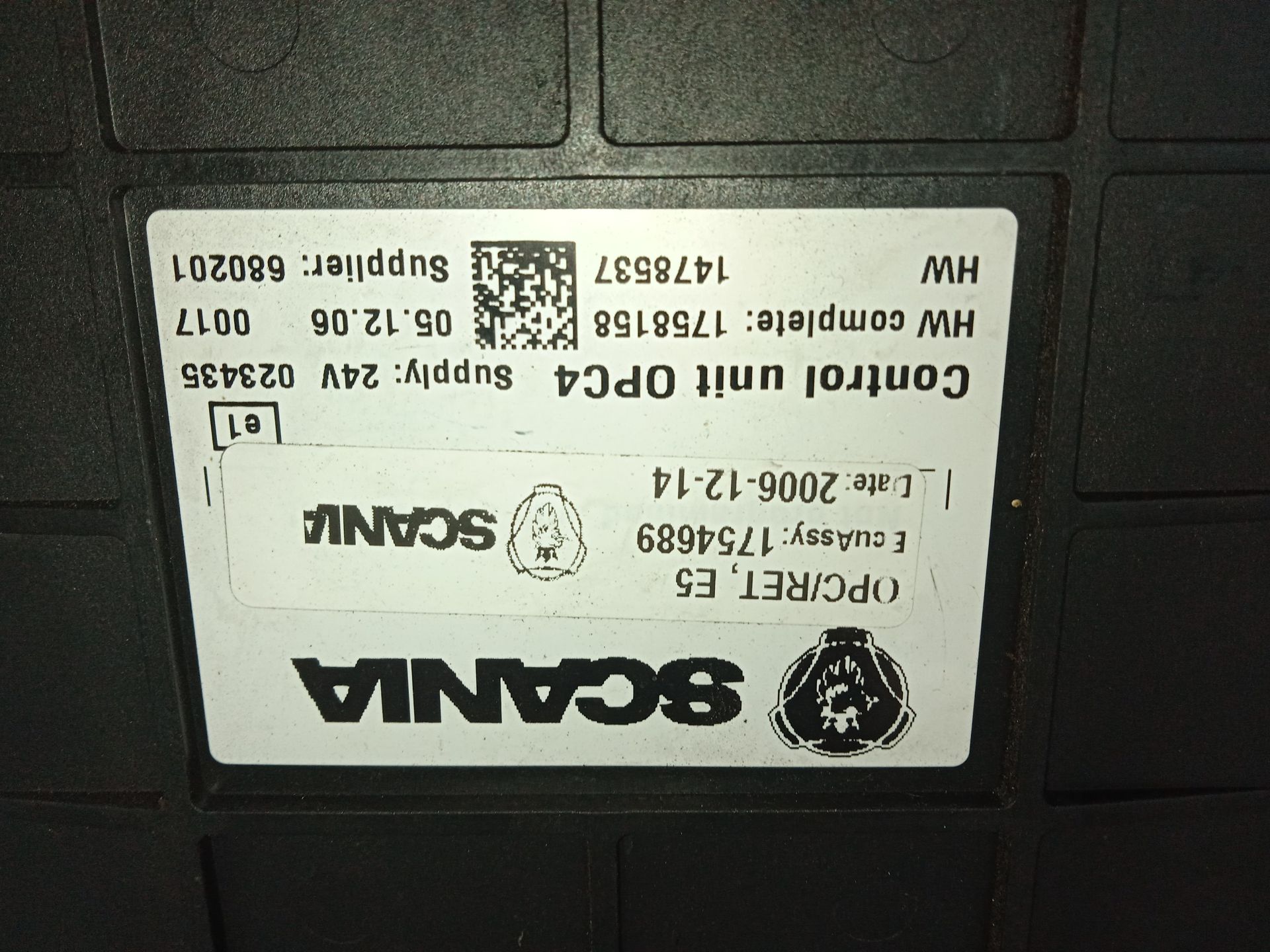 MODULO ELECTRONICO SCANIA SERIE P/G/R (C-CLASE) Fg  270  (4X2) Corto CP 13 / 14 B