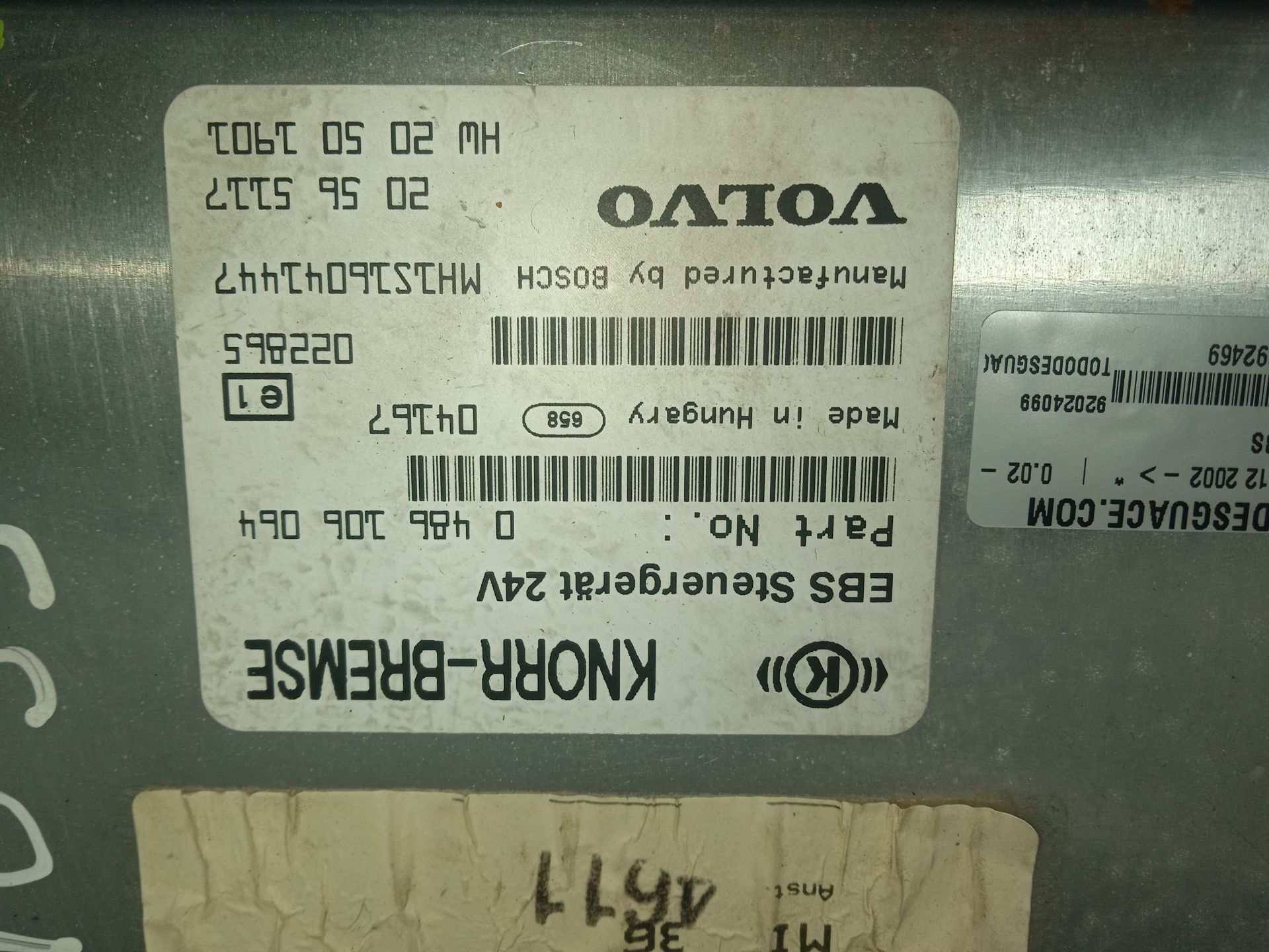 MODULO EBS VOLVO FM 12 2002 -> *