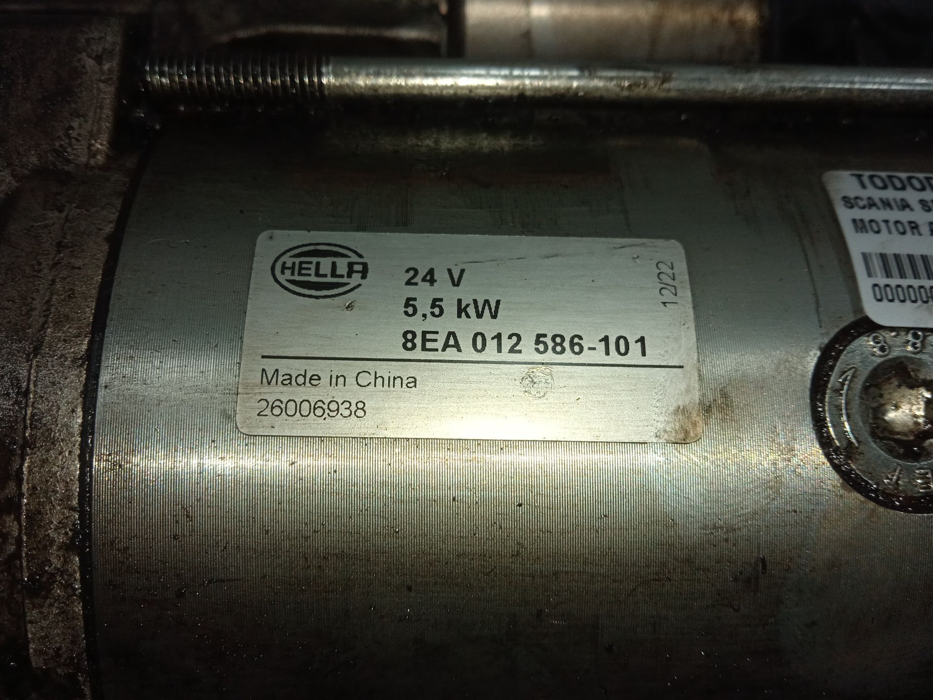 MOTOR ARRANQUE SCANIA SERIE P/G/R (C-CLASE) Fg  270  (4X2) Corto CP 13 / 14 B