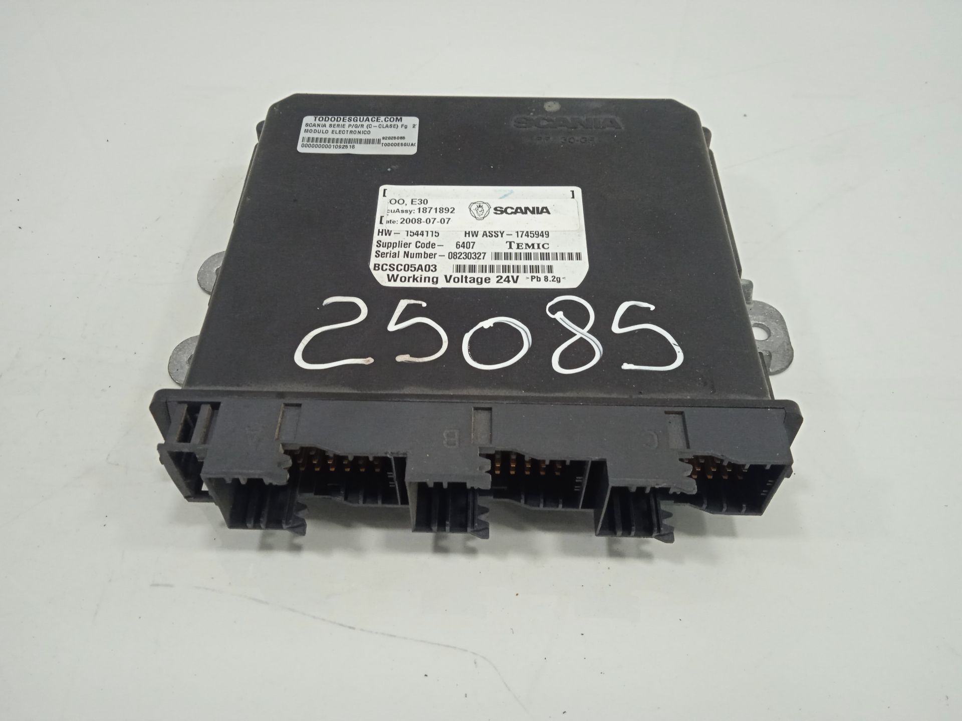 MODULO ELECTRONICO SCANIA SERIE P/G/R (C-CLASE) Fg  270  (4X2) Corto CP 13 / 14 B