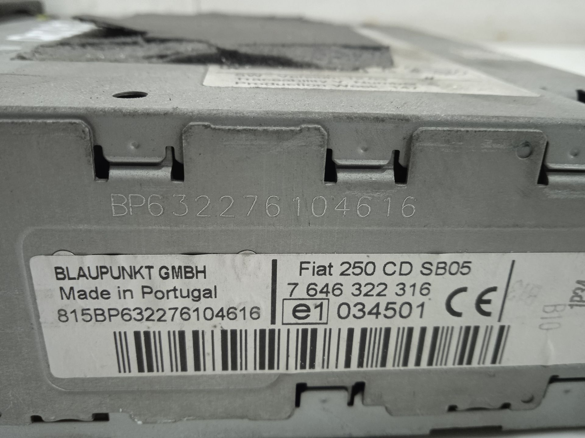 SISTEMA AUDIO / RADIO CD FIAT DUCATO CAJA ABIERTA 35 (06.2006 =>) L2 120 Multijet