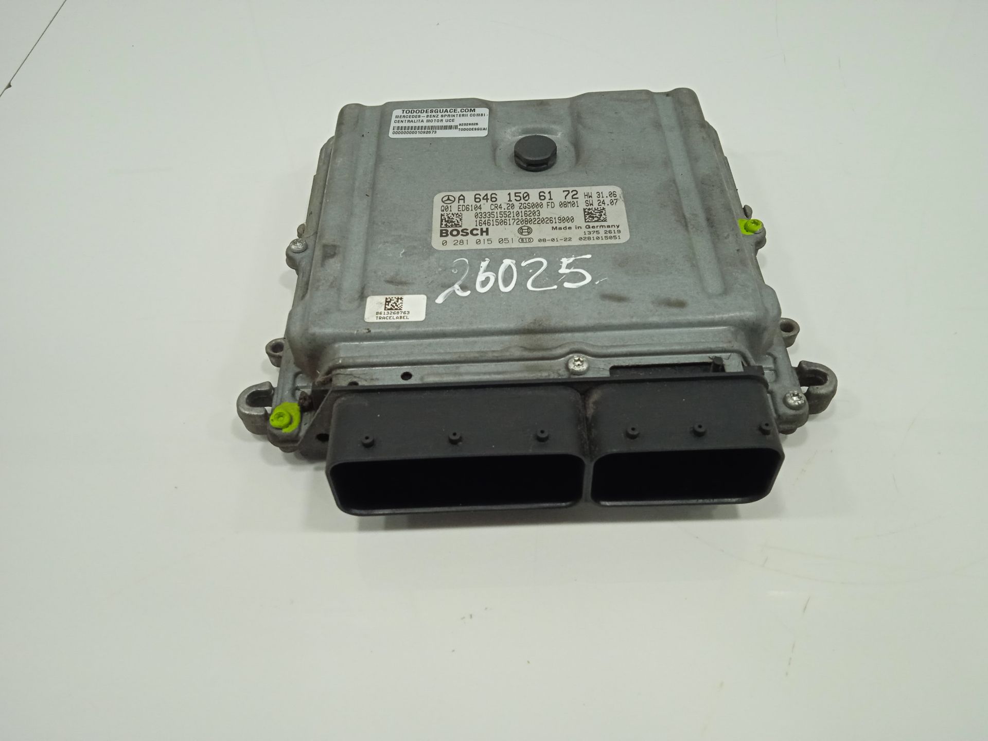 CENTRALITA MOTOR UCE MERCEDES-BENZ SPRINTERII COMBI (DESDE 01.06) 211/215 CDI (906.711/713)