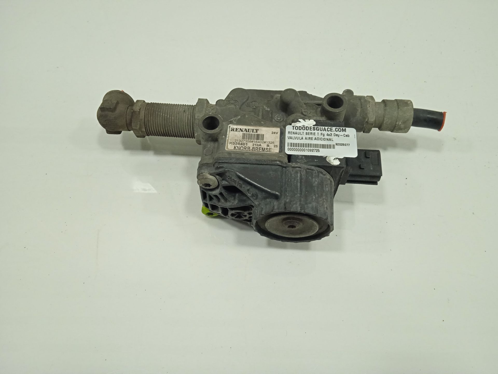 VALVULA AIRE ADICIONAL RENAULT SERIE T Fg 4x2 Day-Cab