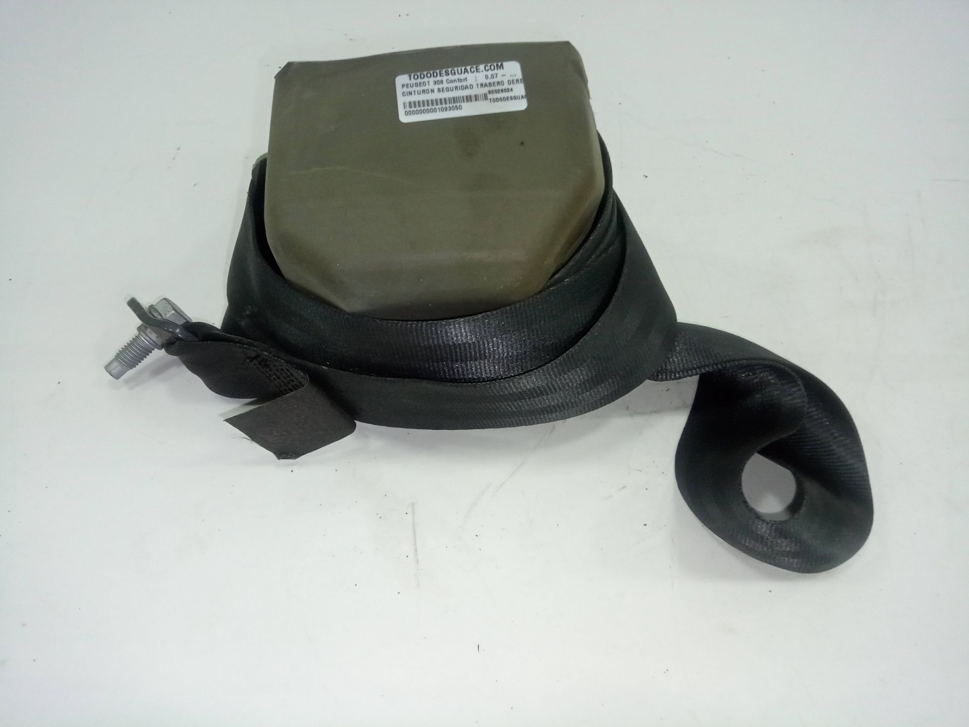 CINTURON SEGURIDAD TRASERO DERECHO PEUGEOT 308 Confort