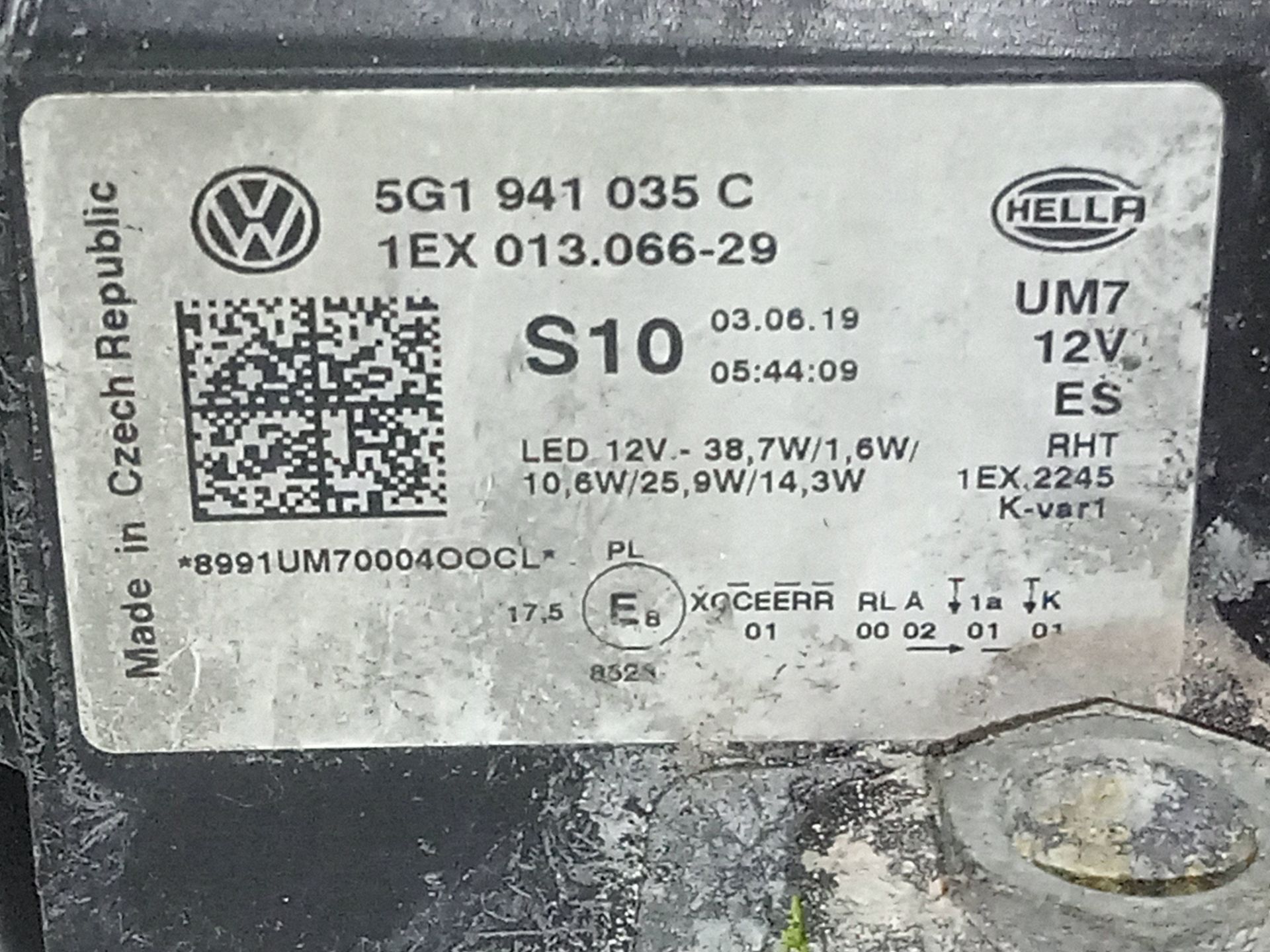 FARO IZQUIERDO VOLKSWAGEN GOLF VII SPORTSVAN Advance