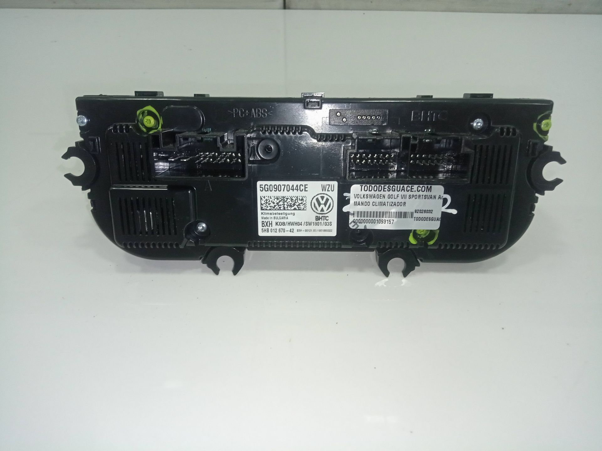 MANDO CLIMATIZADOR VOLKSWAGEN GOLF VII SPORTSVAN Advance