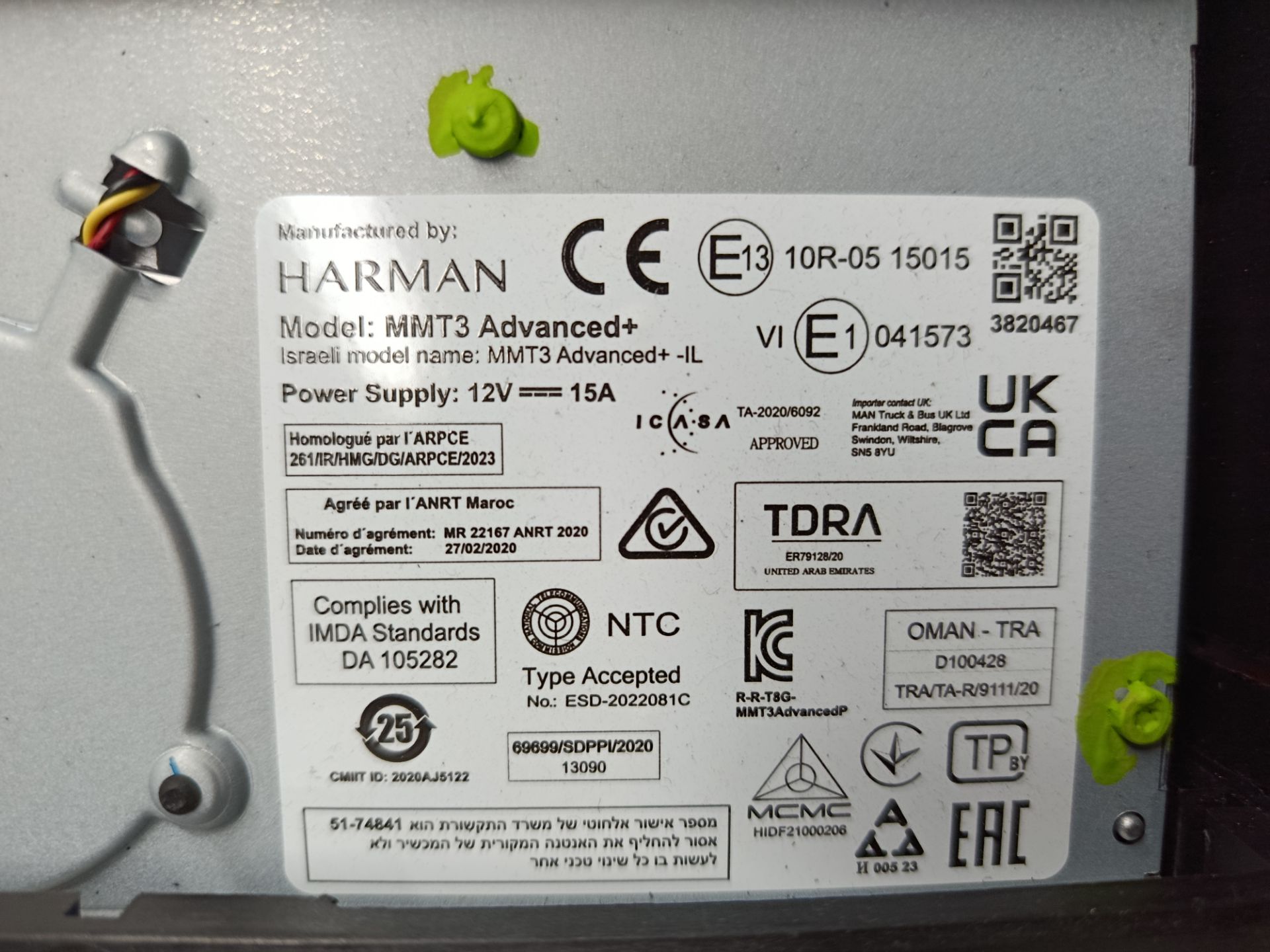 SISTEMA AUDIO / RADIO CD MAN TGX 33.XXX FG /   6x4   BL XL