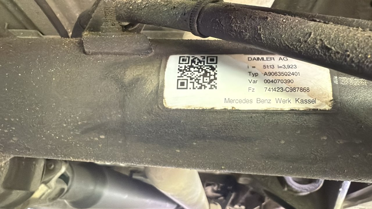 EJE TRASERO MERCEDES-BENZ SPRINTERII CAJA CERRADA (DESDE 01.06) 210/213/216 CDI (906.611/613)