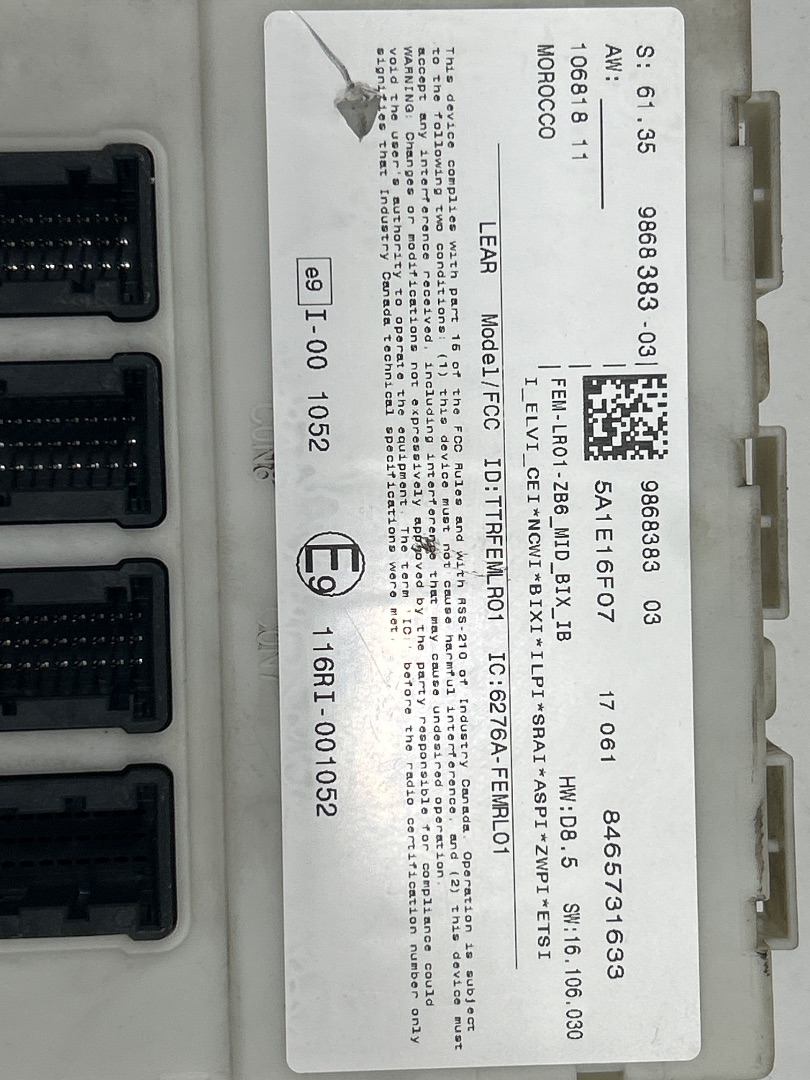 MODULO CONFORT BMW SERIE 3 LIM. (F30) 330e