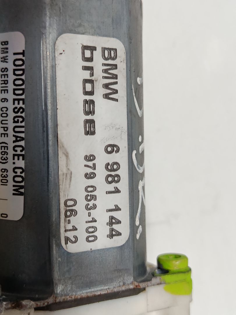 MOTOR ELEVALUNAS DELANTERO DERECHO BMW SERIE 6 COUPE (E63) 630i