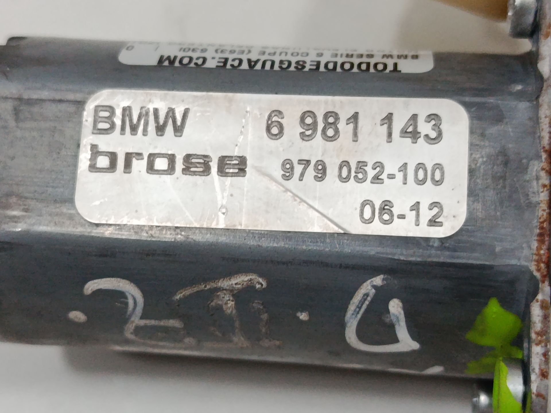 MOTOR ELEVALUNAS DELANTERO IZQUIERDO BMW SERIE 6 COUPE (E63) 630i