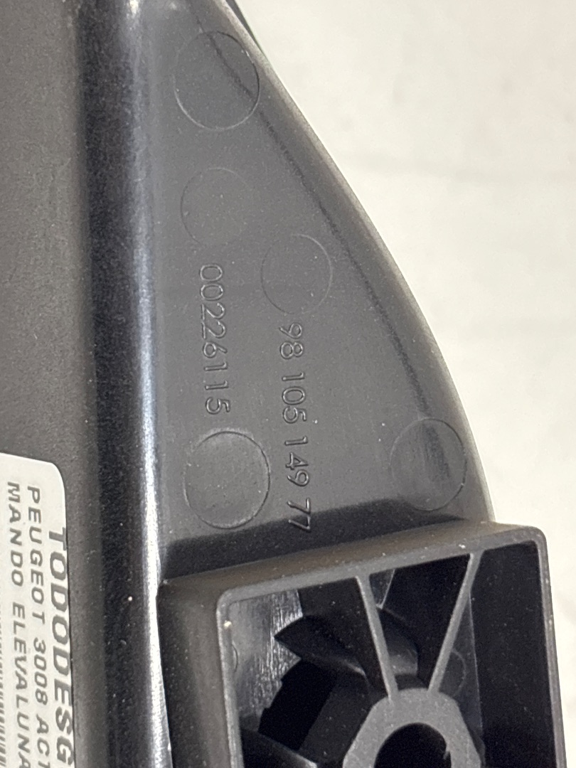 MANDO ELEVALUNAS TRASERO DERECHO PEUGEOT 3008 ACTIVE PACK