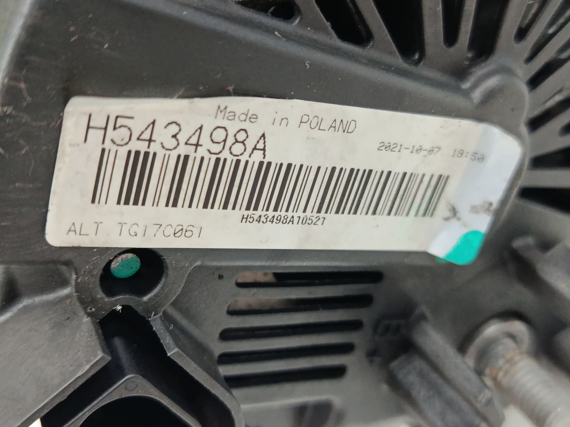 ALTERNADOR MERCEDES-BENZ SPRINTERII COMBI (DESDE 01.06) 311 / 313 / 314 / 316 CDI (906.731/733/735)