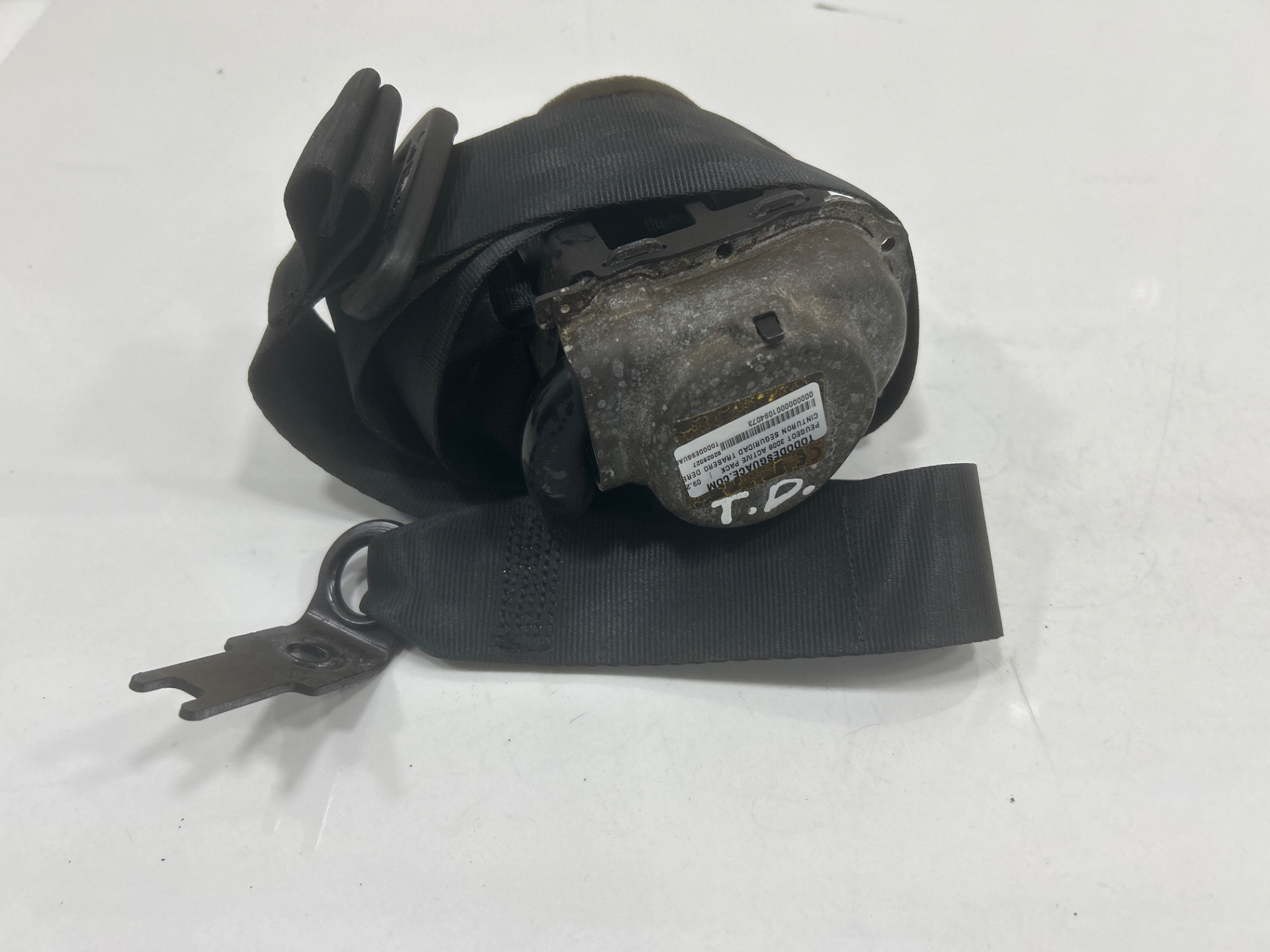 CINTURON SEGURIDAD TRASERO DERECHO PEUGEOT 3008 ACTIVE PACK