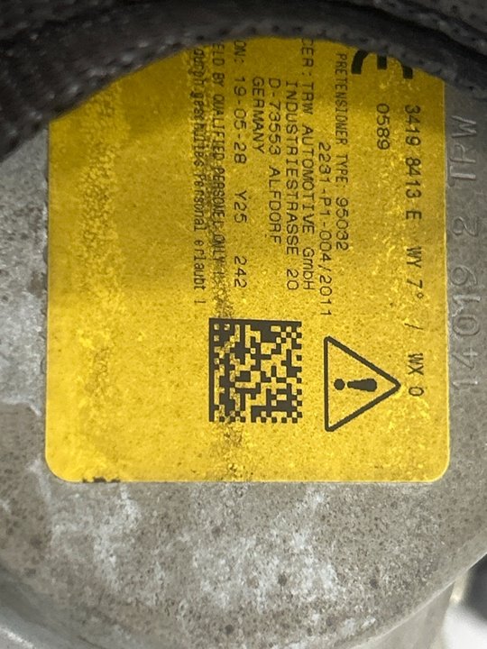 CINTURON SEGURIDAD DELANTERO IZQUIERDO PEUGEOT 3008 ACTIVE PACK