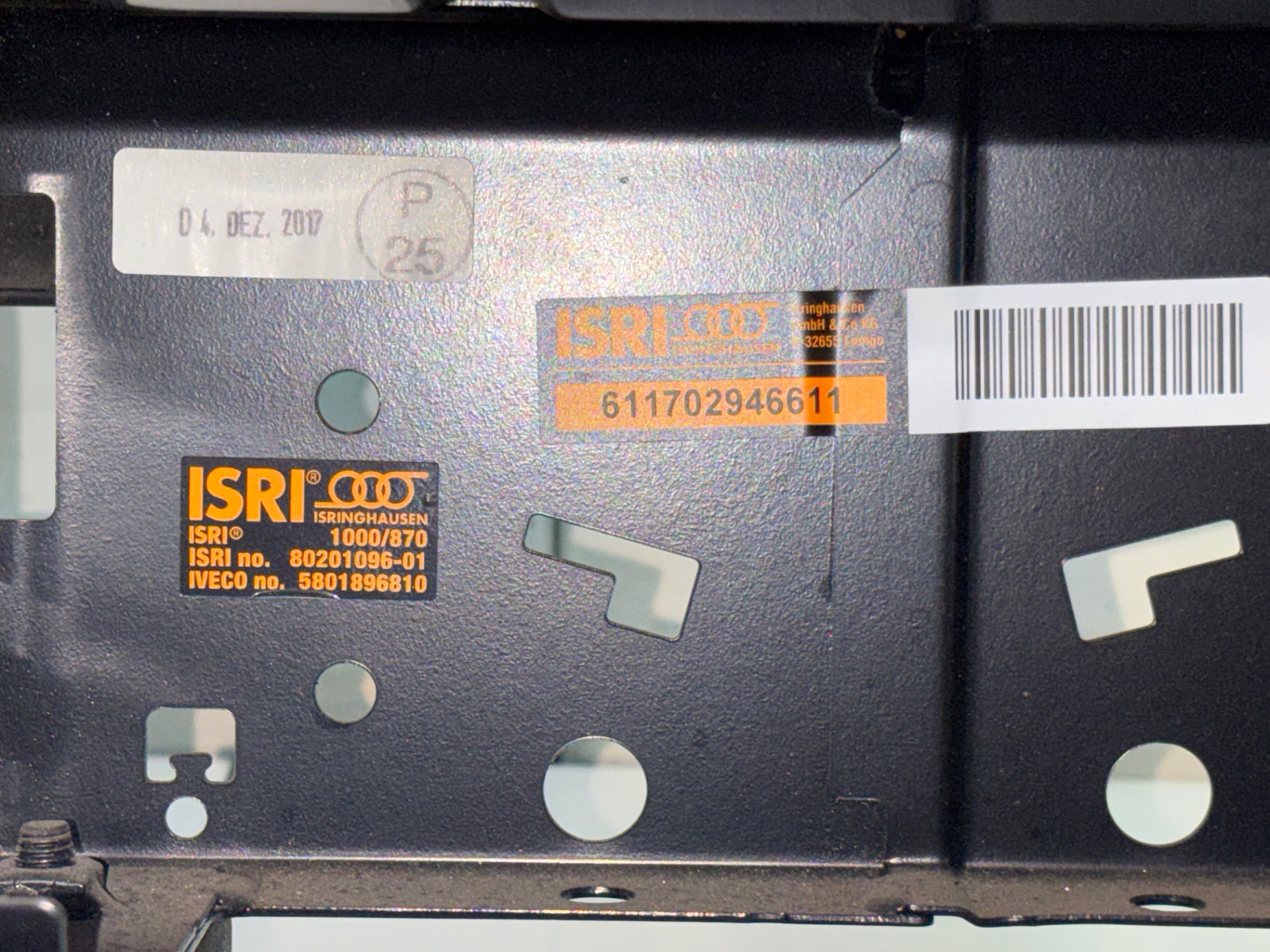ASIENTO DELANTERO DERECHO IVECO EUROCARGO Volquete 120 E 4x2 Cabina doble