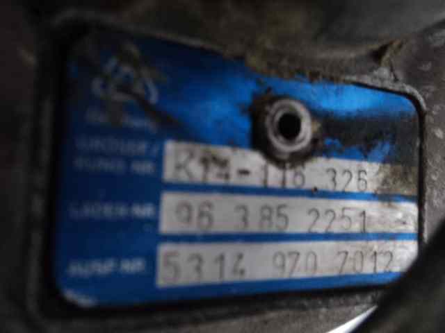 TURBOCOMPRESOR CITROEN ZX BREAK 1.9 Turbodiesel (DHX. D8B / XUD9TE)