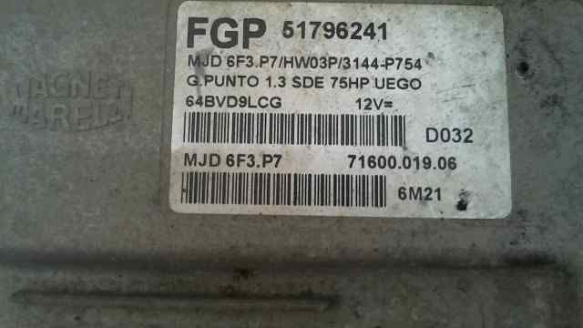 CENTRALITA MOTOR UCE FIAT GRANDE PUNTO (199) 1.3 16V Multijet Active (55kW)