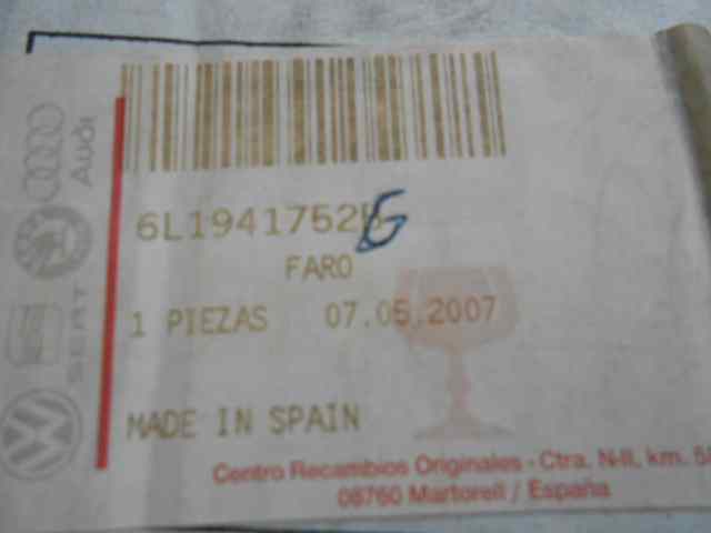FARO DERECHO SEAT RECAMBIO ORIGINAL ACCESORIOS