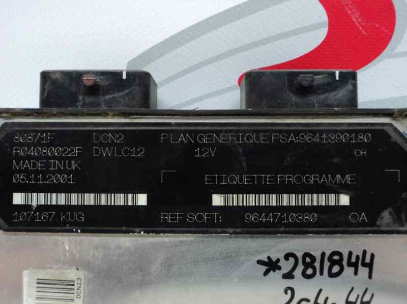 CENTRALITA MOTOR UCE PEUGEOT 306 BREAK Boulebard