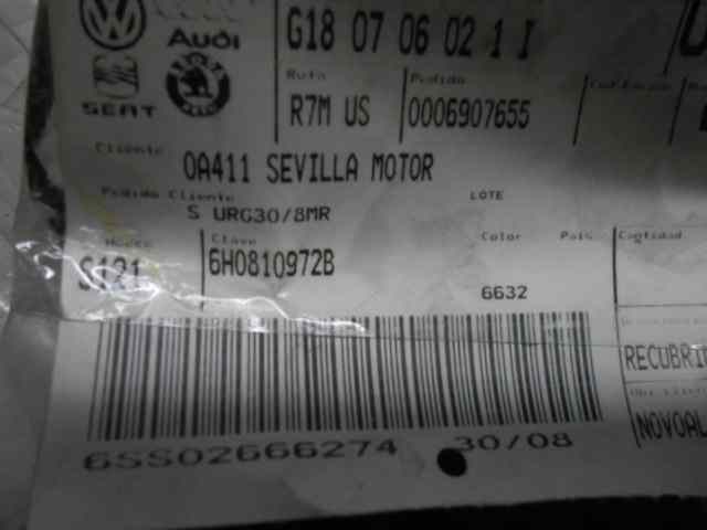 PLASTICO PASO RUEDA TRASERO DERECHO SEAT RECAMBIO ORIGINAL ACCESORIOS