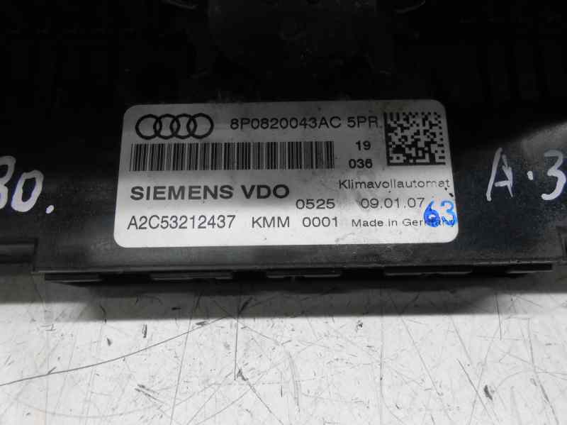 MANDO CLIMATIZADOR BIZONA AUDI A3 (8P) 2.0 TDI Ambiente